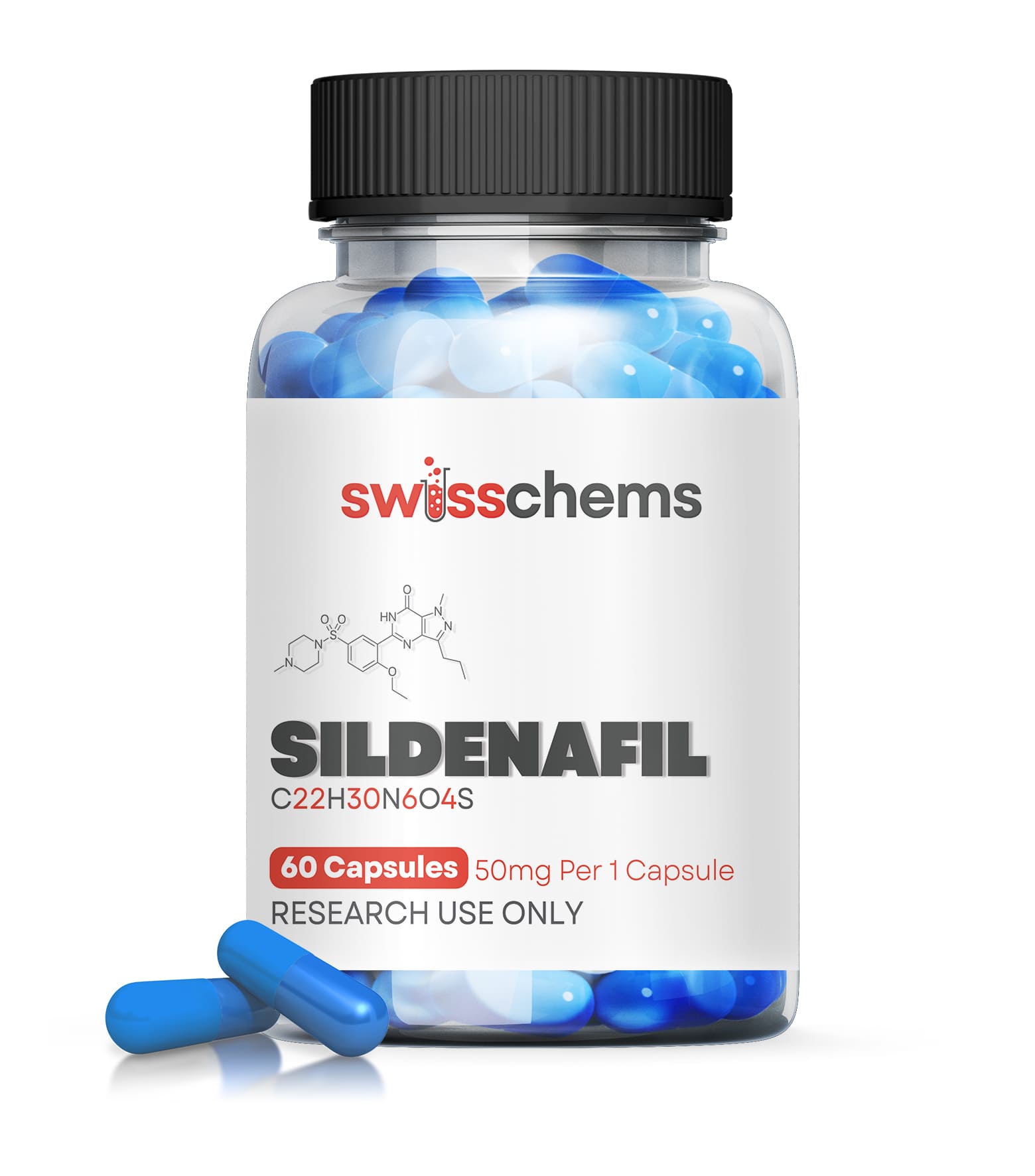 SC-bottle-2023-Sildenafil.jpg Sildenafil, (50mg/capsule), 60 Capsules